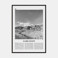 Clark County Travel B&W Poster