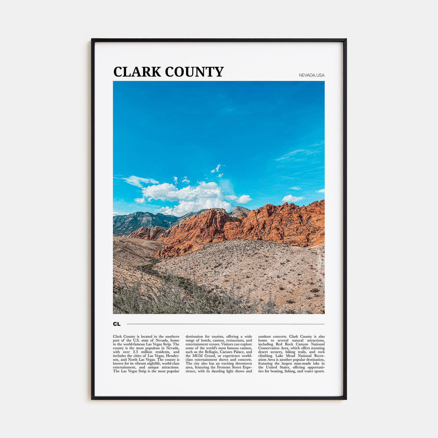 Clark County Travel Color Poster