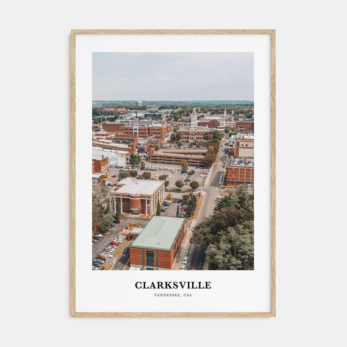 Clarksville Portrait Color Poster