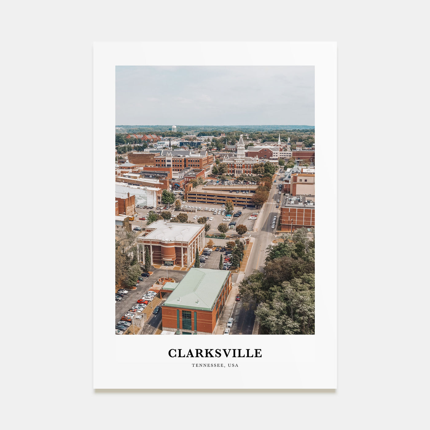 Clarksville Portrait Color Poster