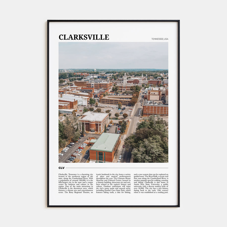 Clarksville Travel Color Poster
