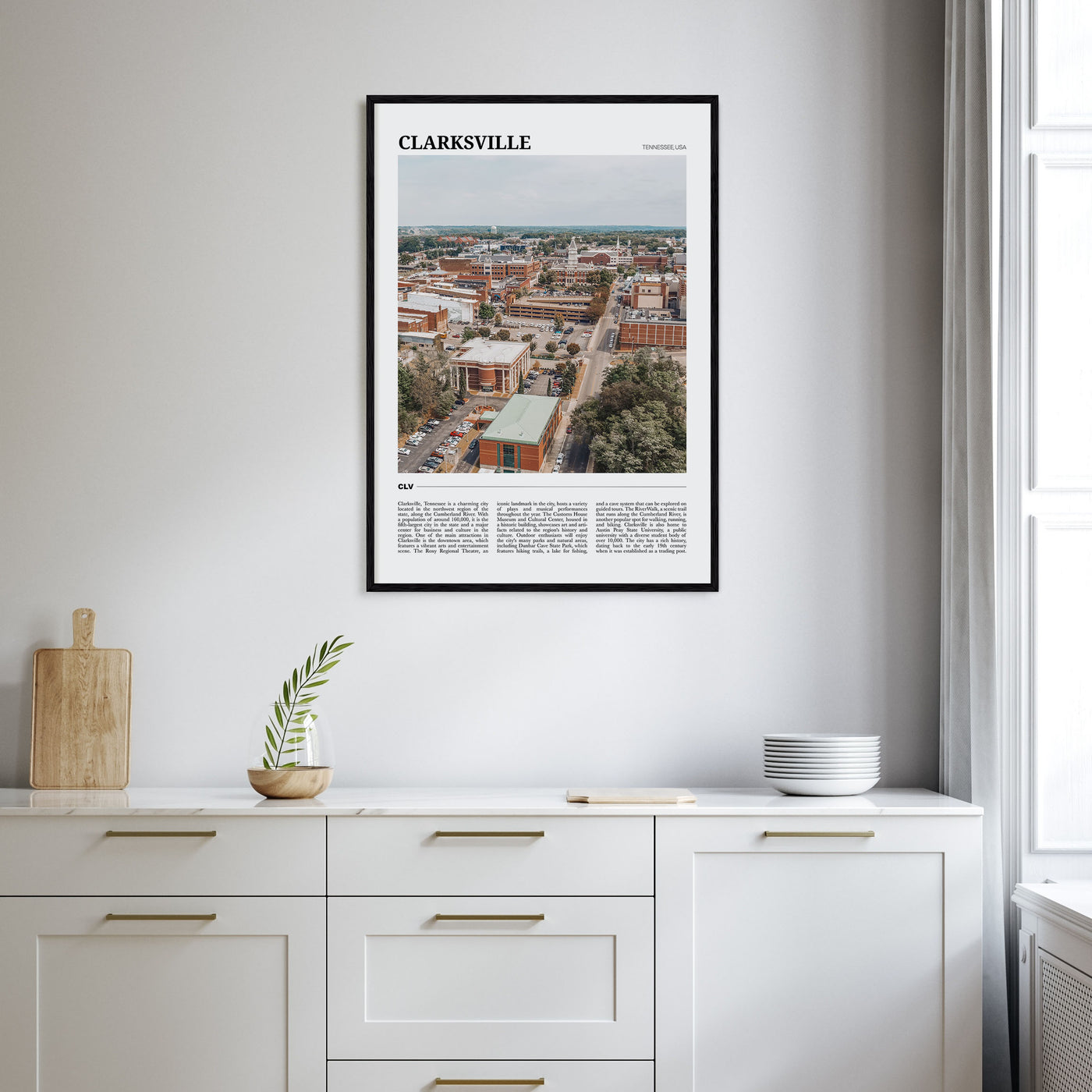Clarksville Travel Color Poster