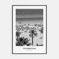 Clearwater Portrait B&W Poster