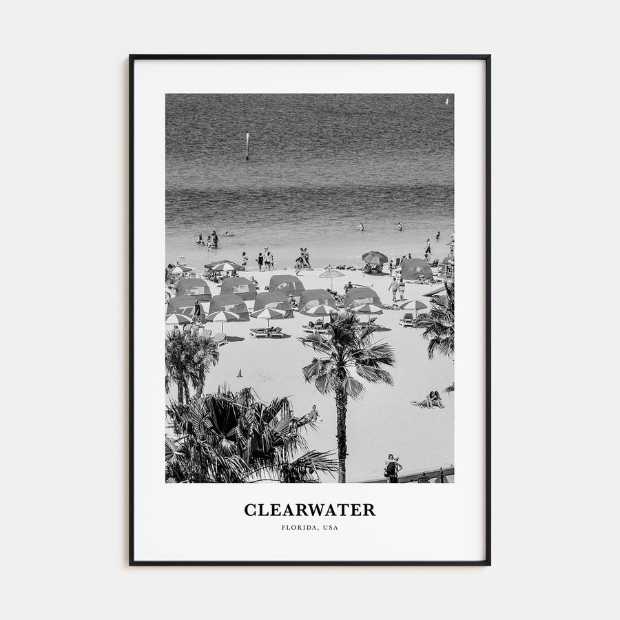 Clearwater Portrait B&W Poster