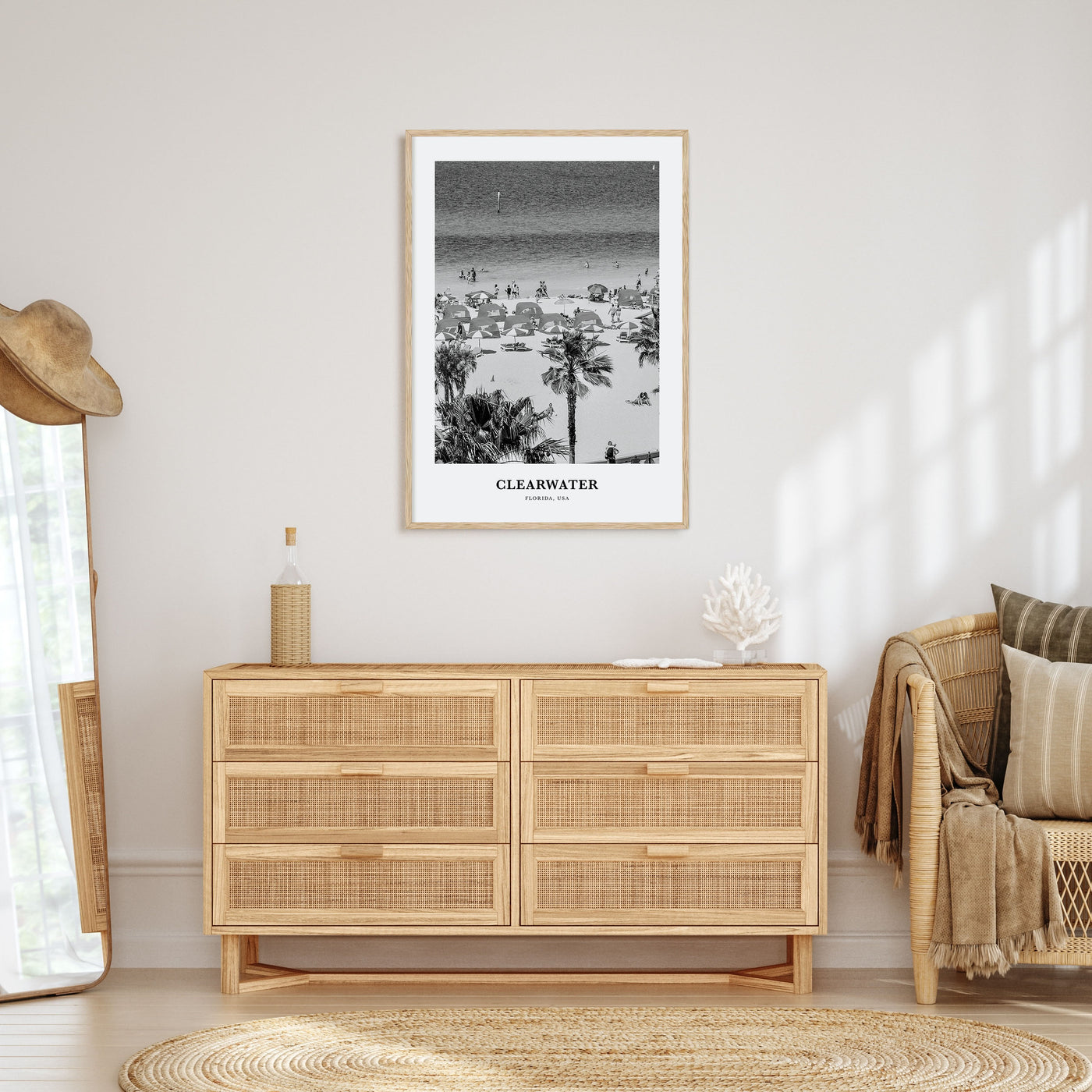 Clearwater Portrait B&W Poster