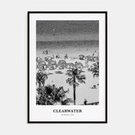 Clearwater Portrait B&W Poster