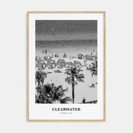 Clearwater Portrait B&W Poster