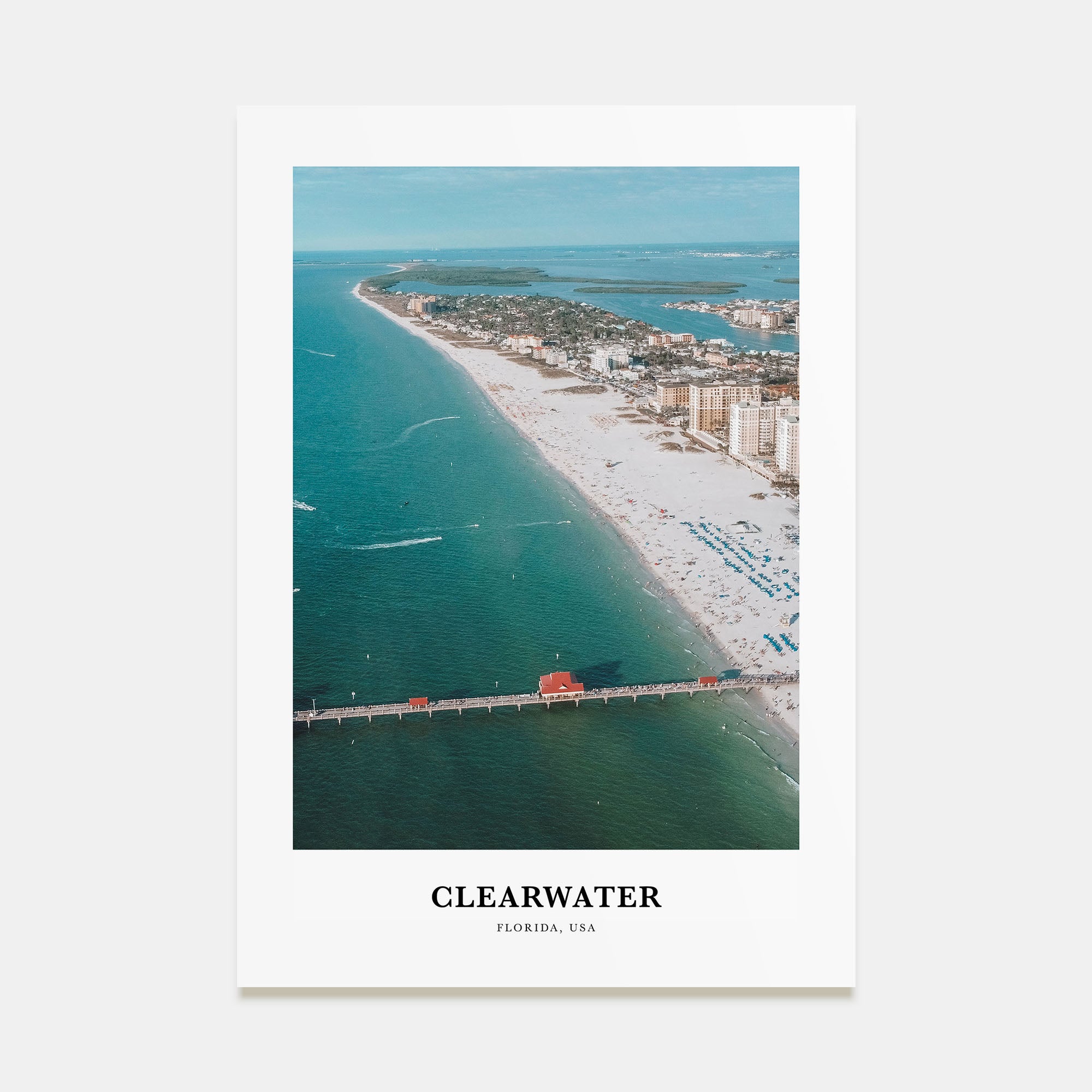 Clearwater Portrait Color Poster