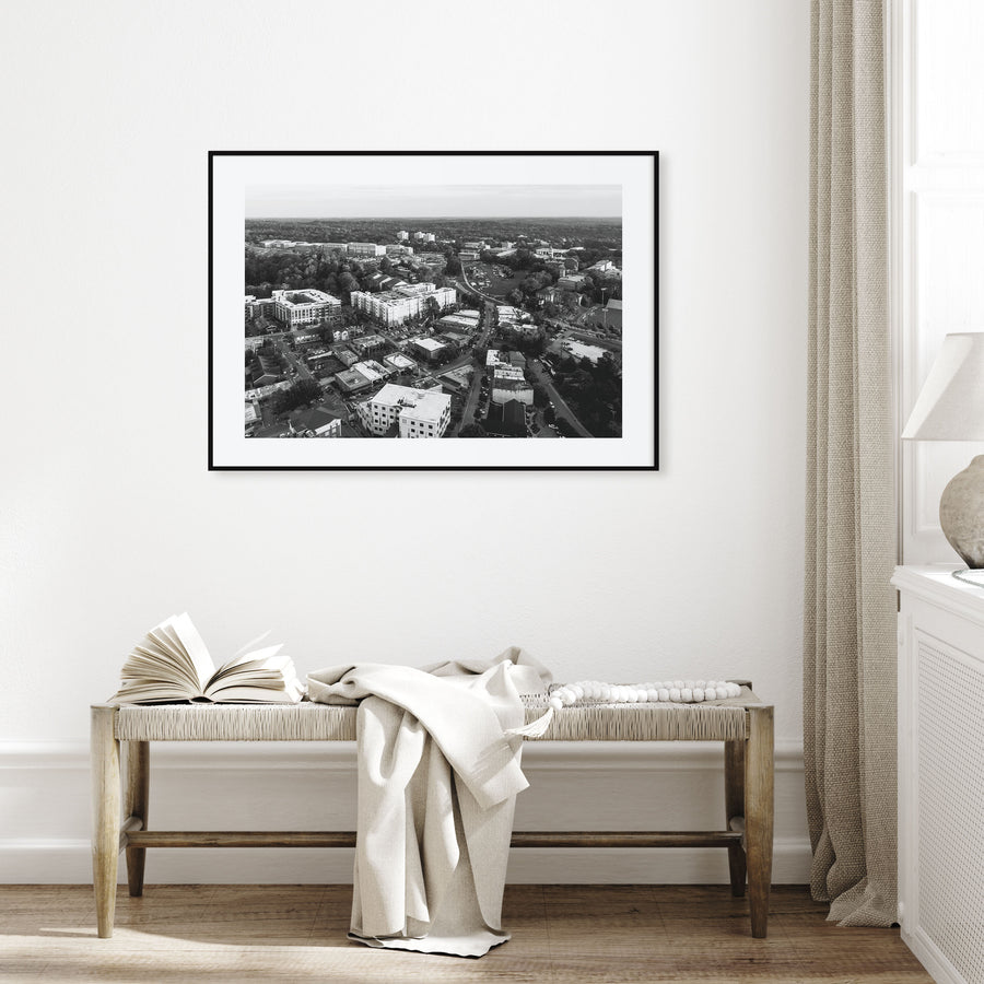 Clemson Landscape B&W Poster