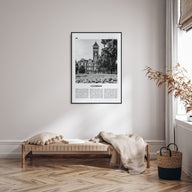 Clemson Travel B&W No 1 Poster