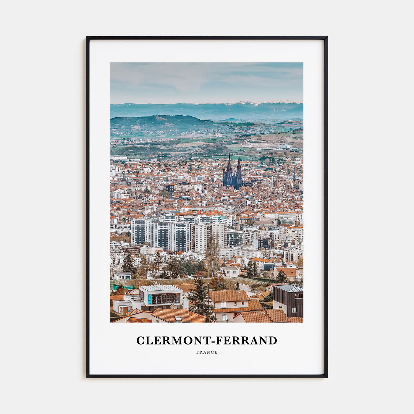 Clermont-Ferrand Portrait Color Poster