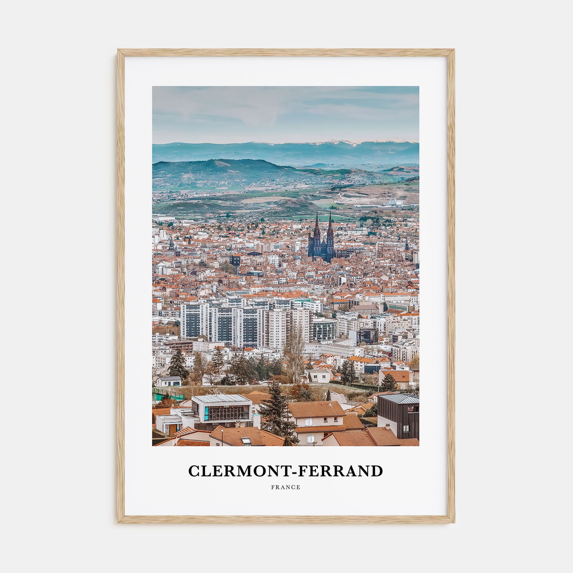 Clermont-Ferrand Portrait Color Poster