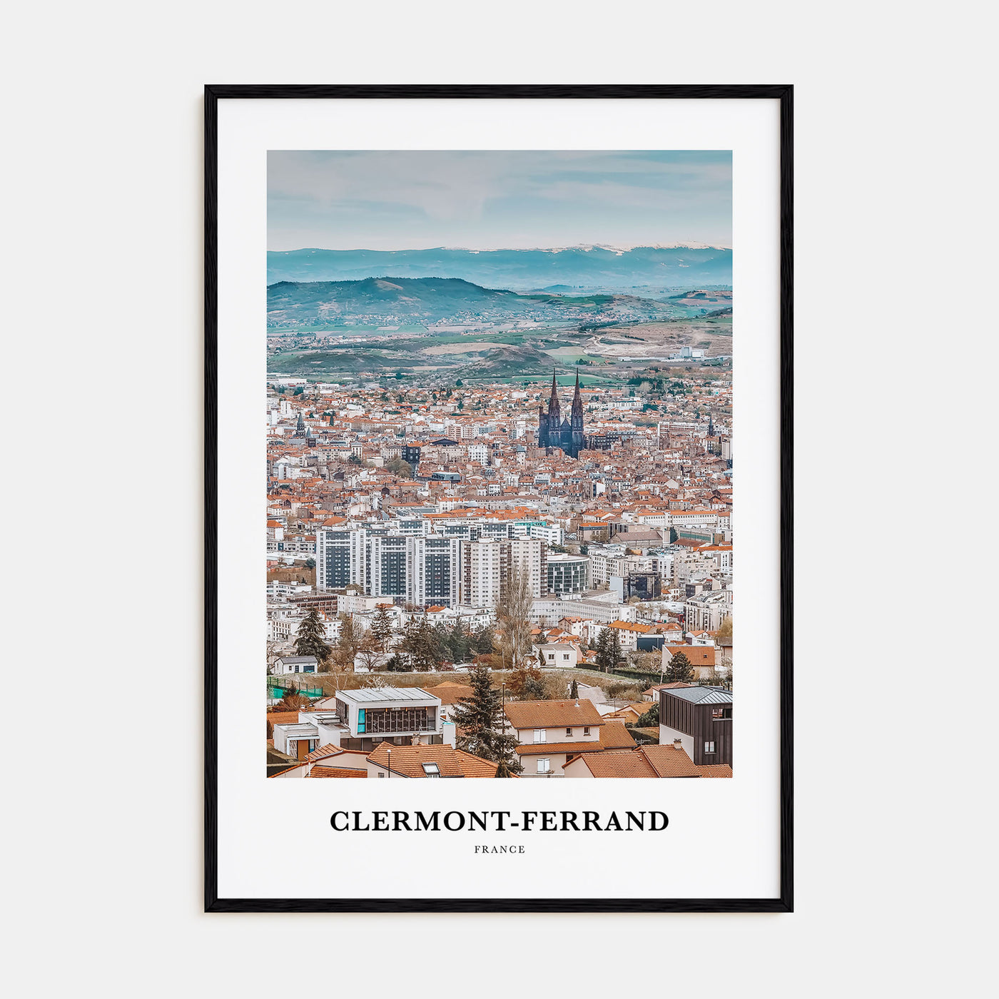Clermont-Ferrand Portrait Color Poster