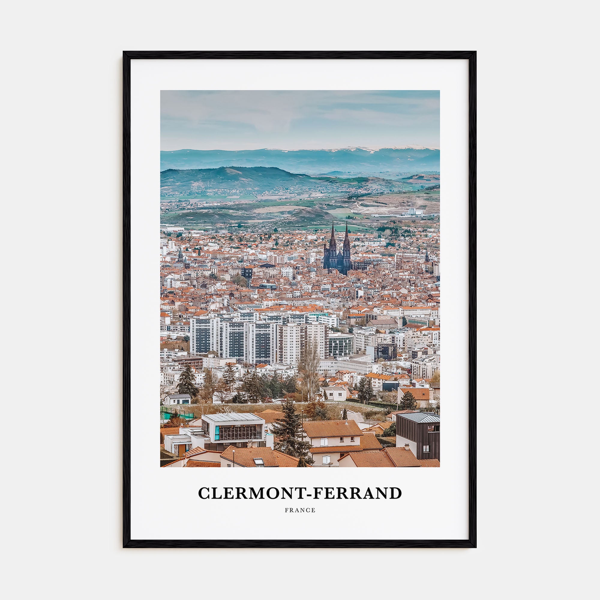 Clermont-Ferrand Portrait Color Poster