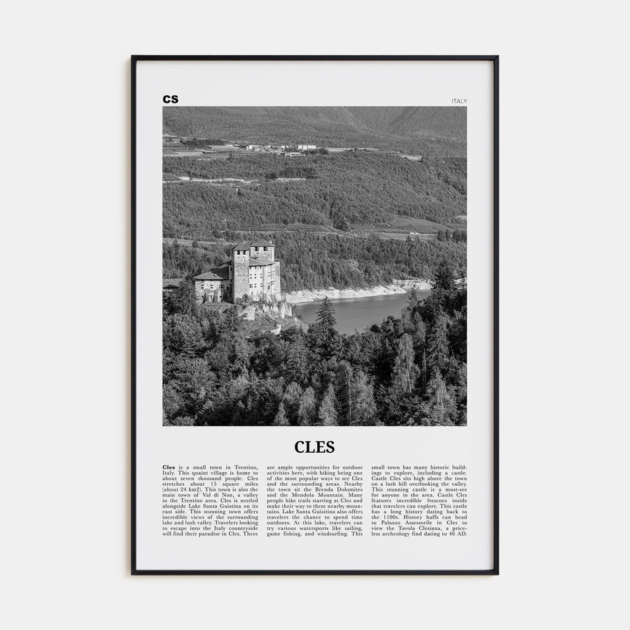 Cles Travel B&W Poster