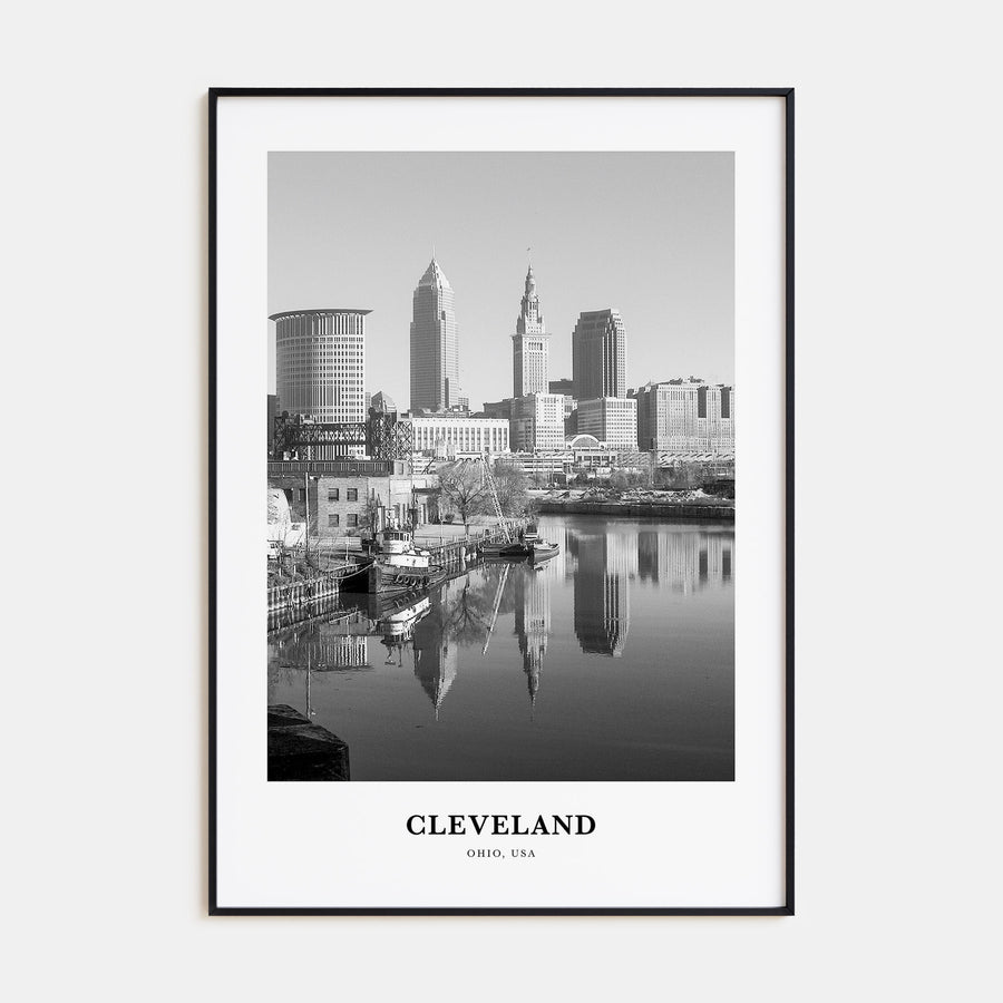 Cleveland Portrait B&W No 1 Poster