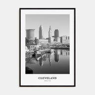 Cleveland Portrait B&W No 1 Poster