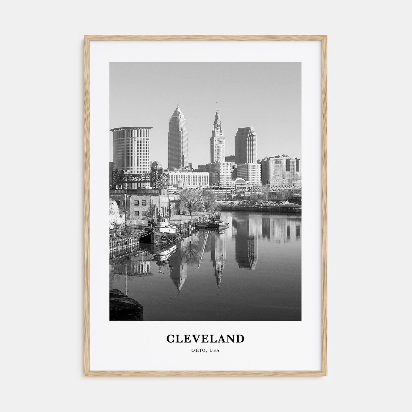 Cleveland Portrait B&W No 1 Poster
