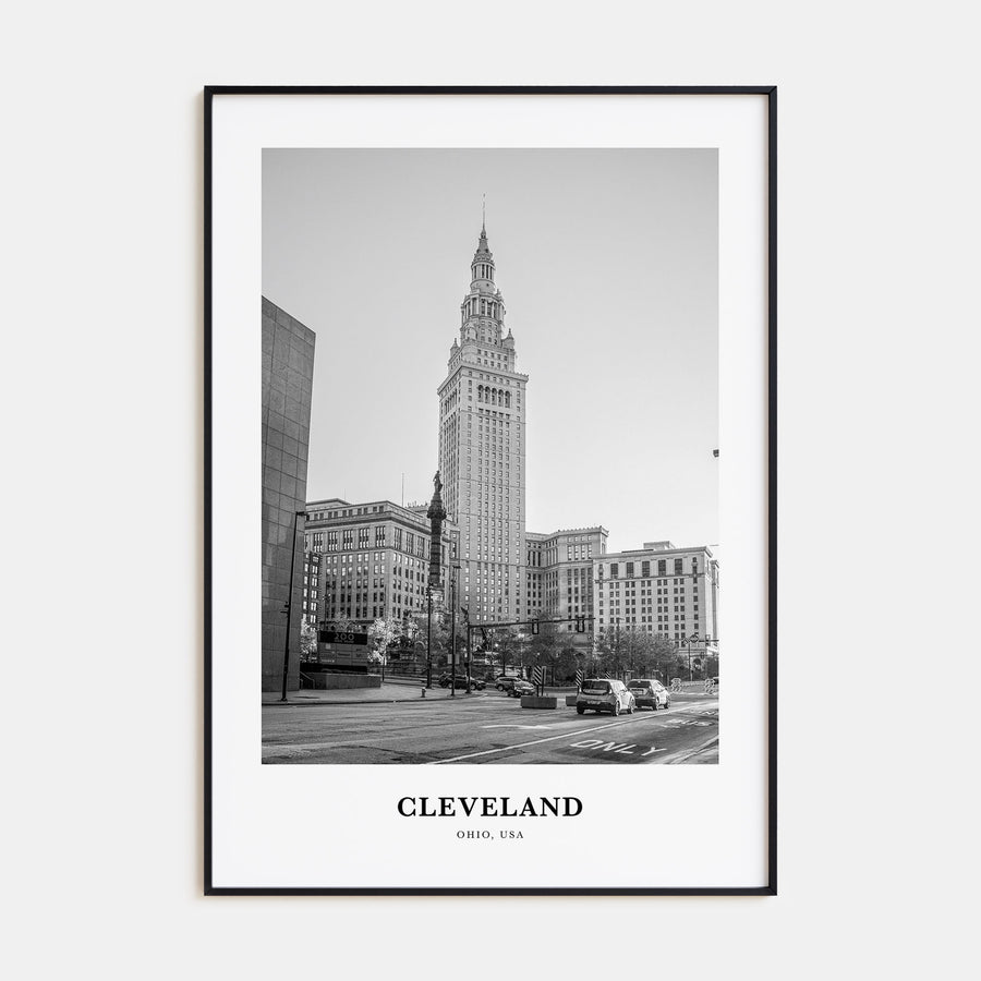 Cleveland Portrait B&W No 2 Poster