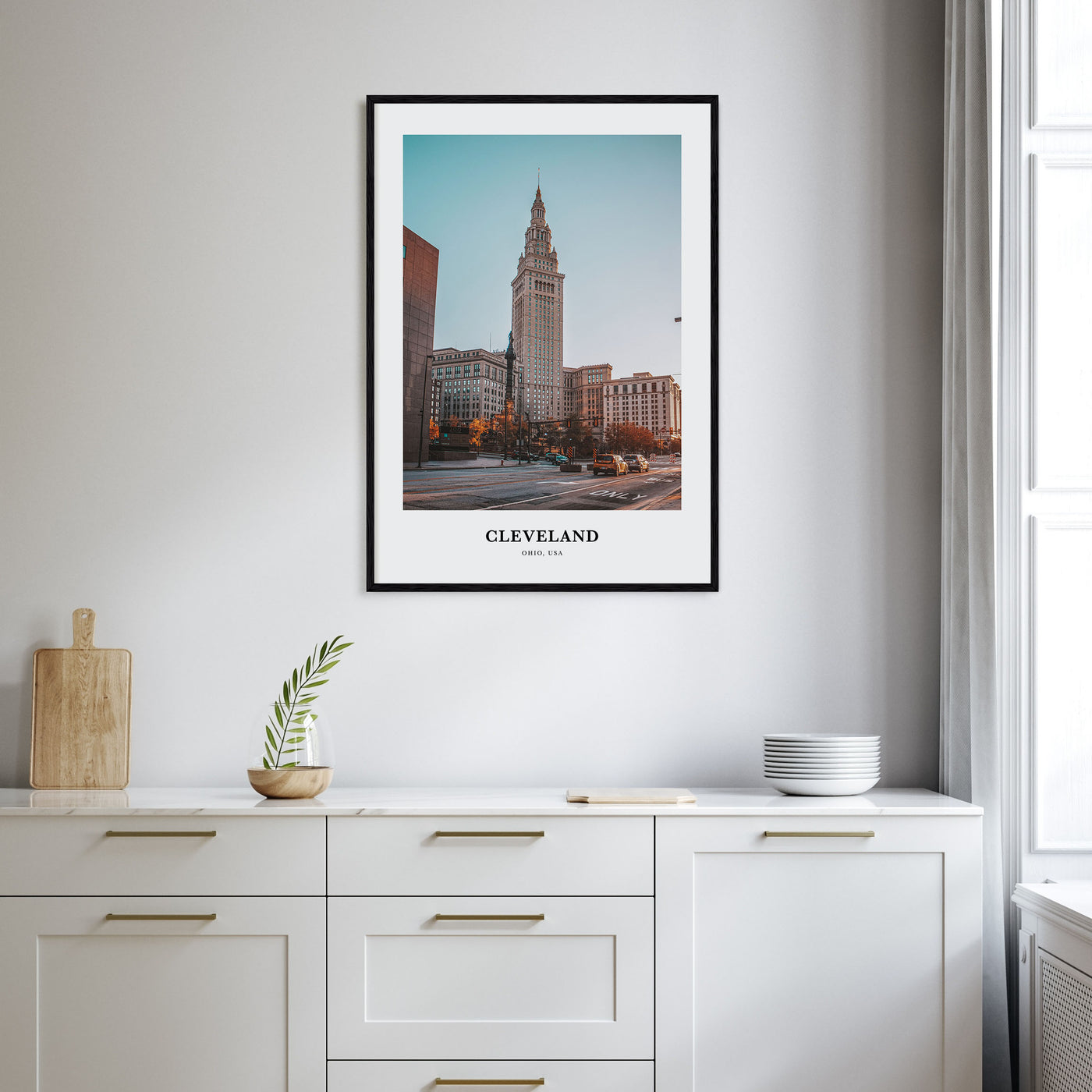 Cleveland Portrait Color No 1 Poster