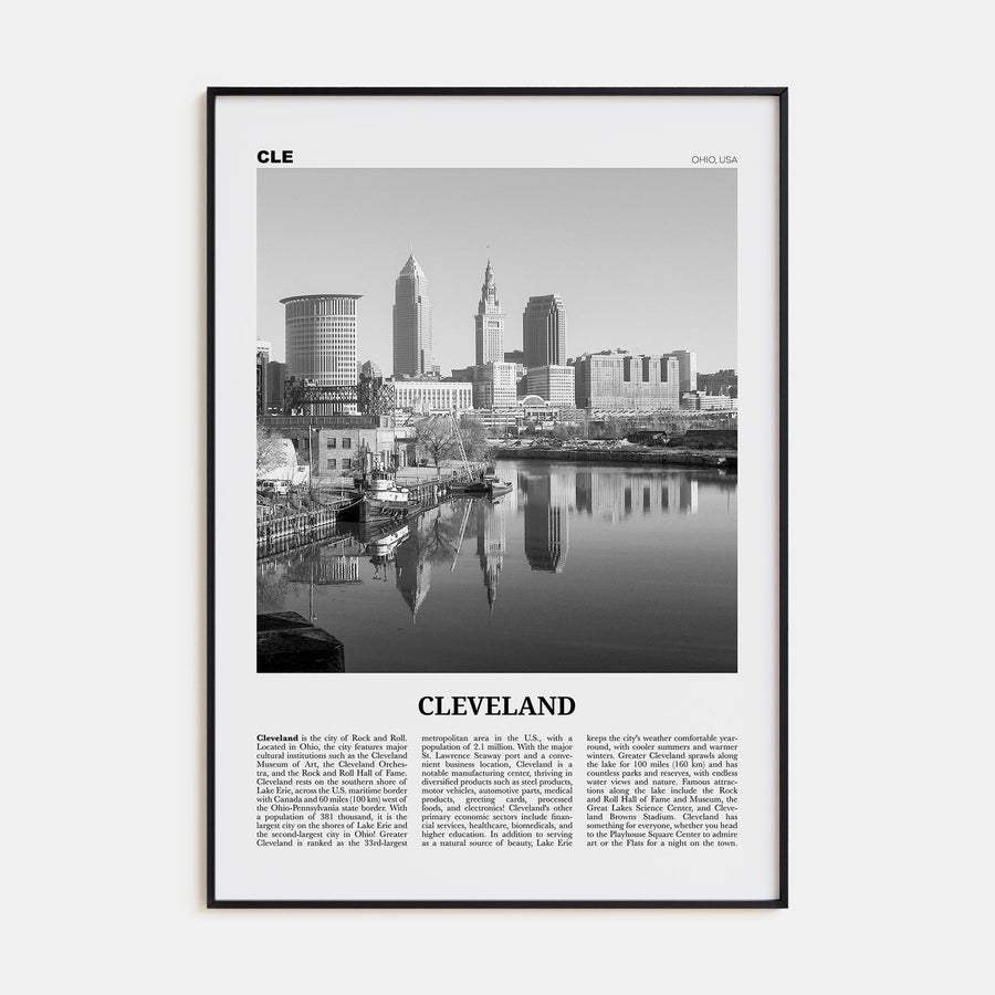 Cleveland Travel B&W No 1 Poster