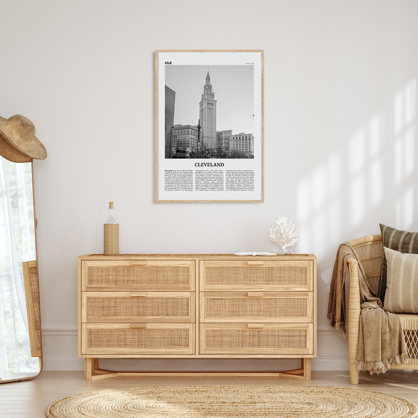 Cleveland Travel B&W No 3 Poster