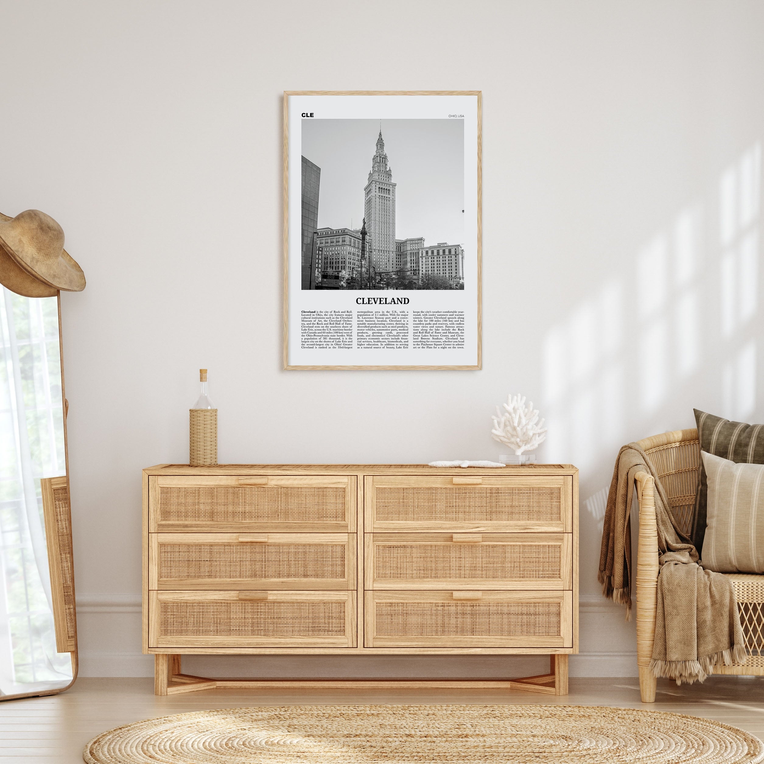 Cleveland Travel B&W No 3 Poster