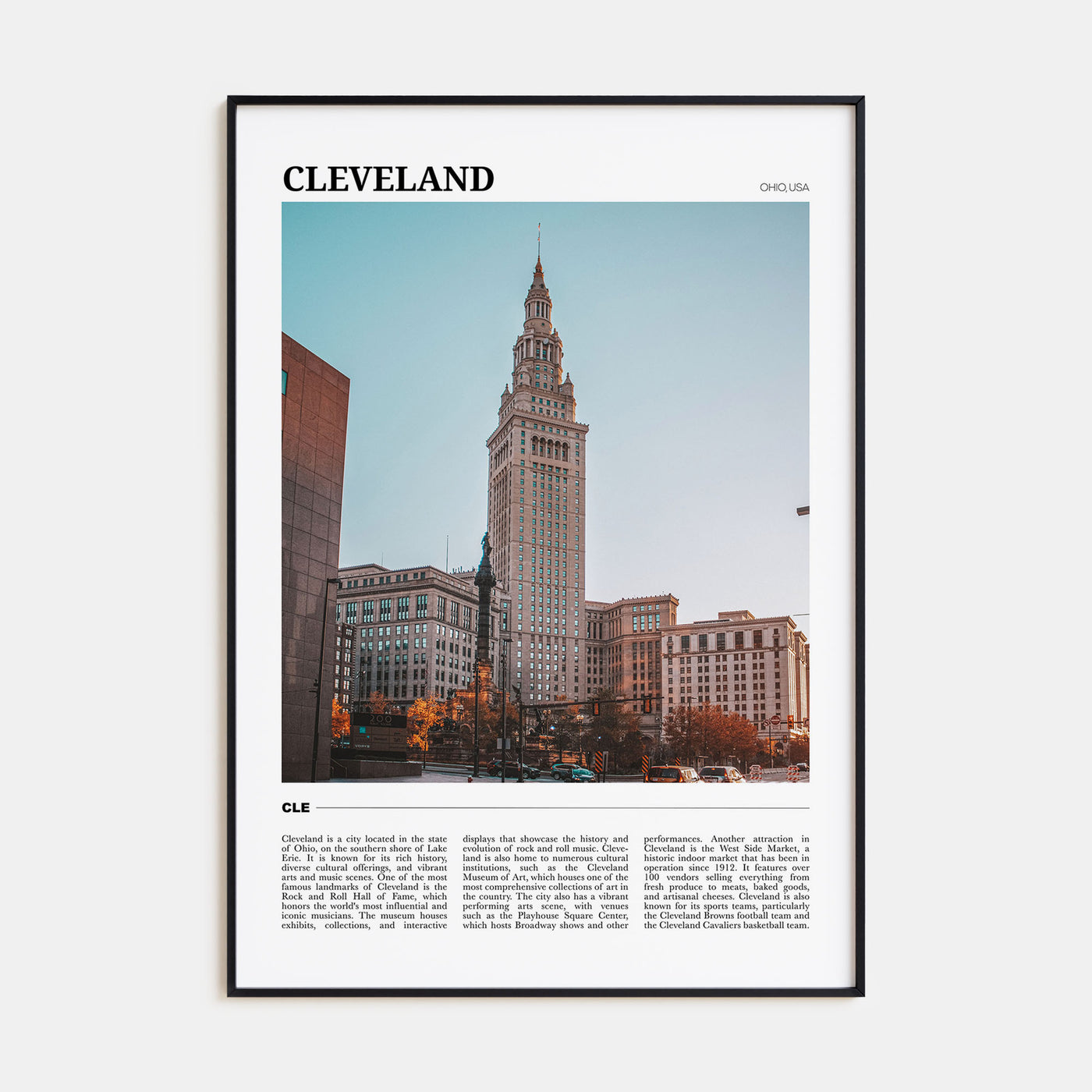 Cleveland Travel Color No 1 Poster