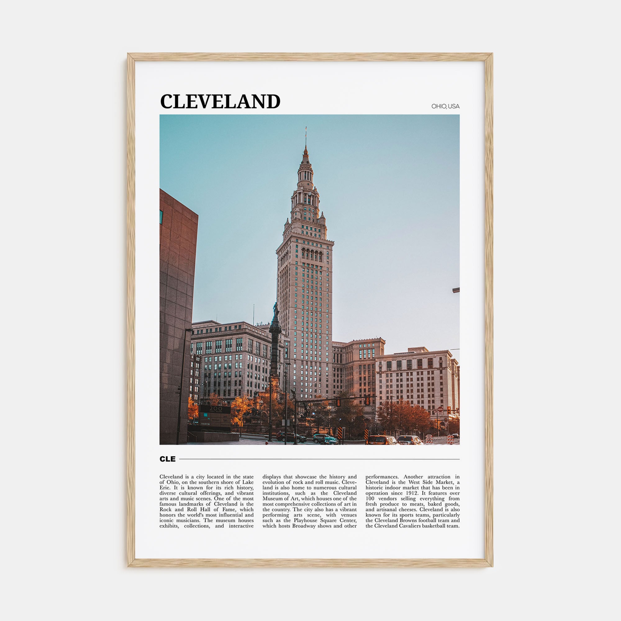 Cleveland Travel Color No 1 Poster