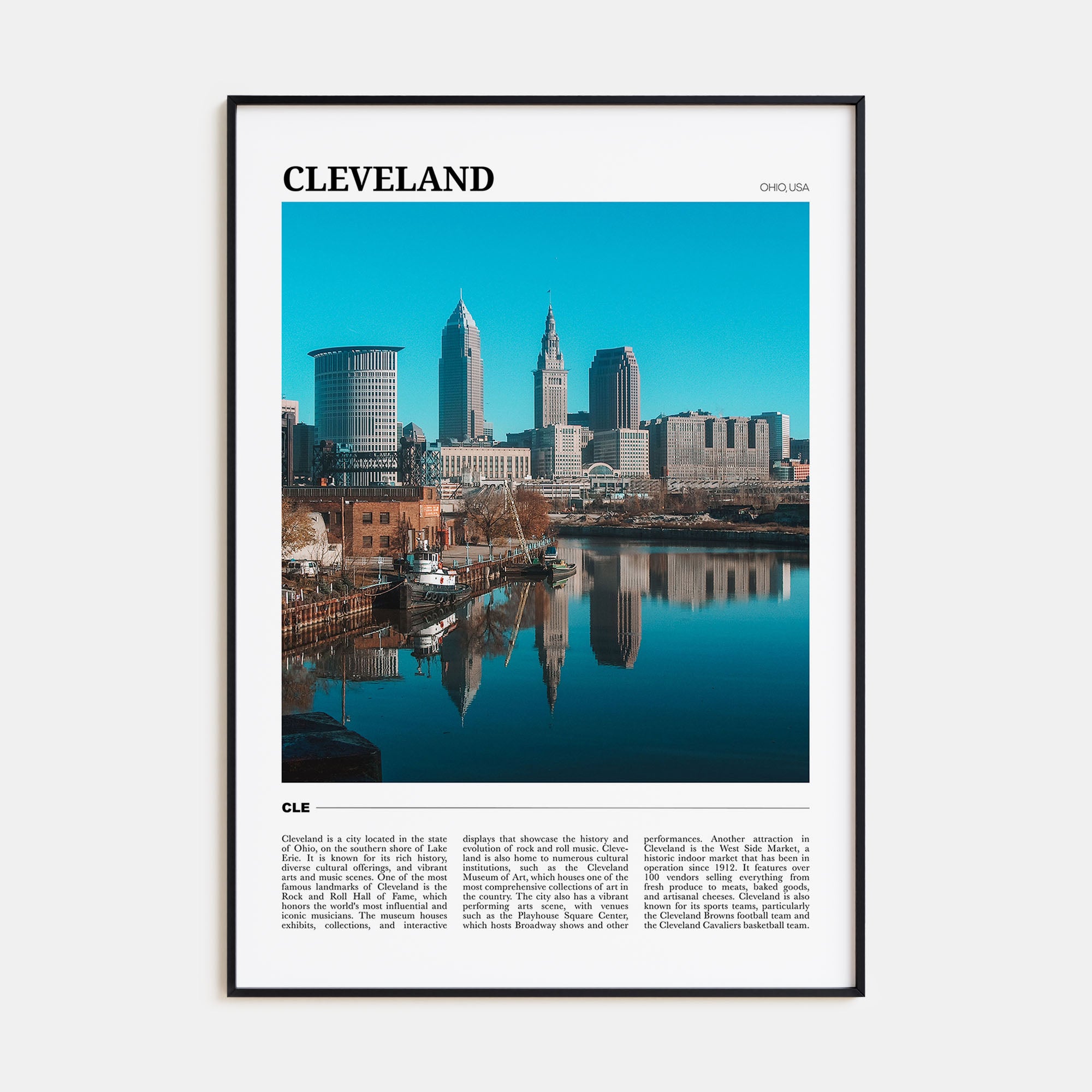 Cleveland Travel Color No 2 Poster