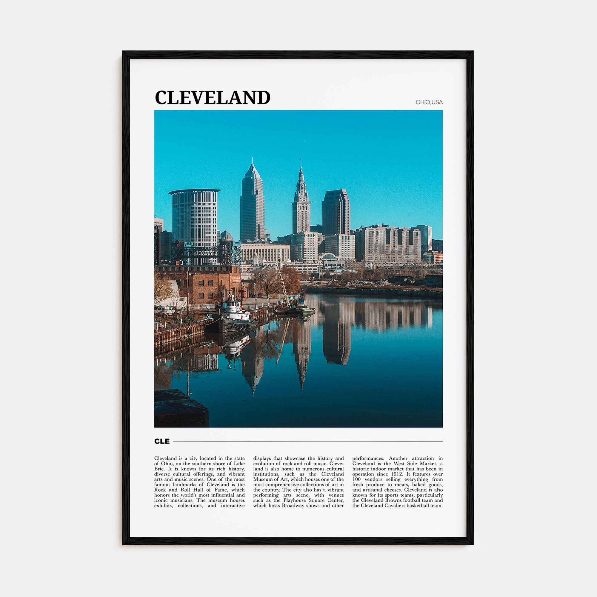 Cleveland Travel Color No 2 Poster