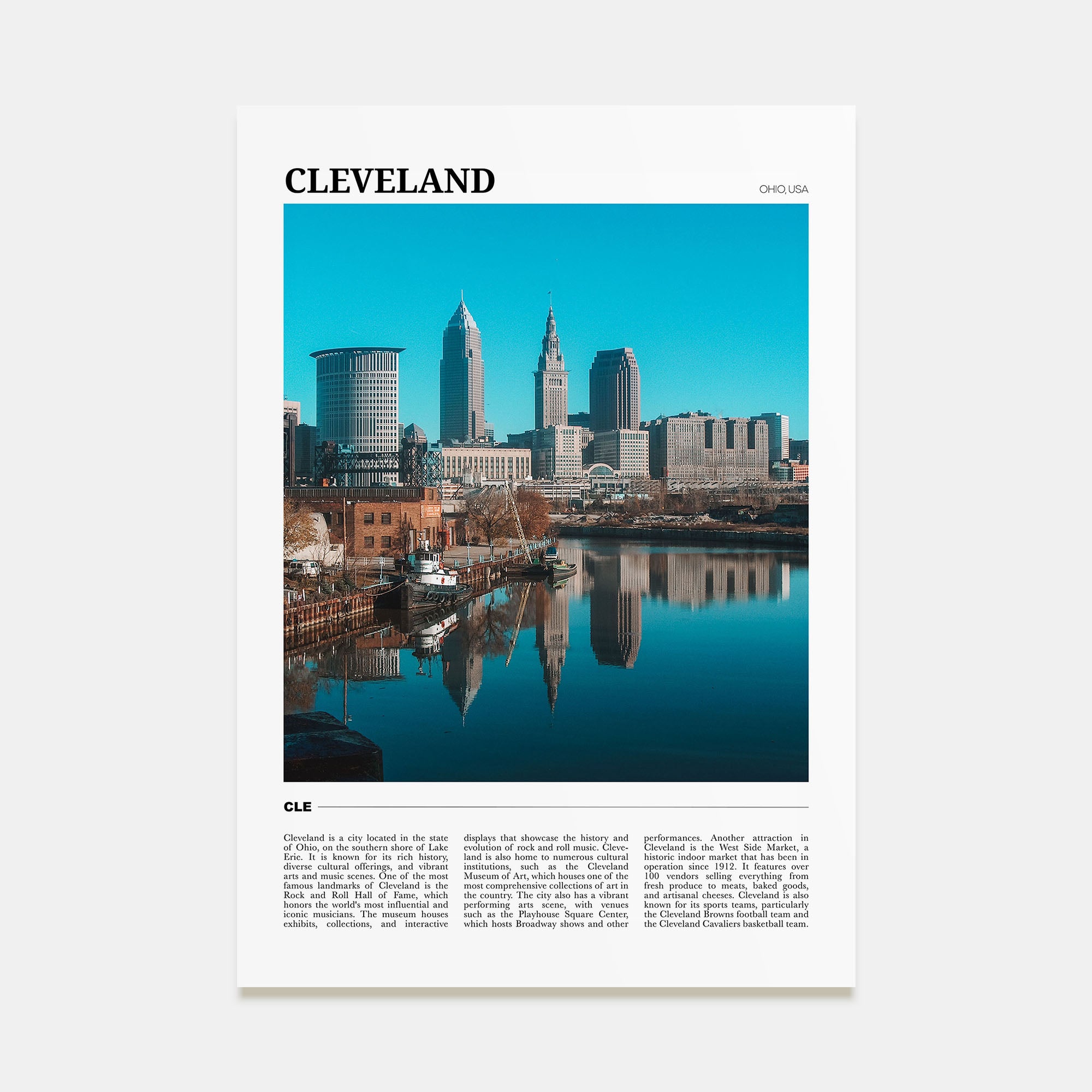 Cleveland Travel Color No 2 Poster