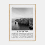 Cliffs of Moher Travel B&W Poster
