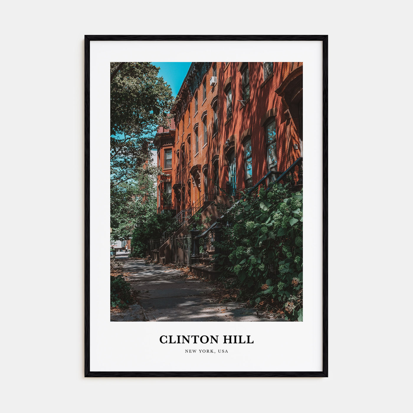 Clinton Hill Portrait Color Poster