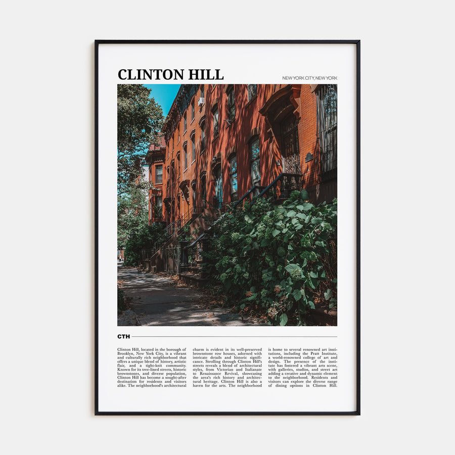Clinton Hill Travel Color Poster