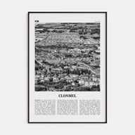 Clonmel Travel B&W Poster