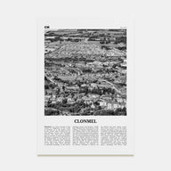Clonmel Travel B&W Poster