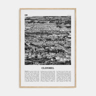 Clonmel Travel B&W Poster