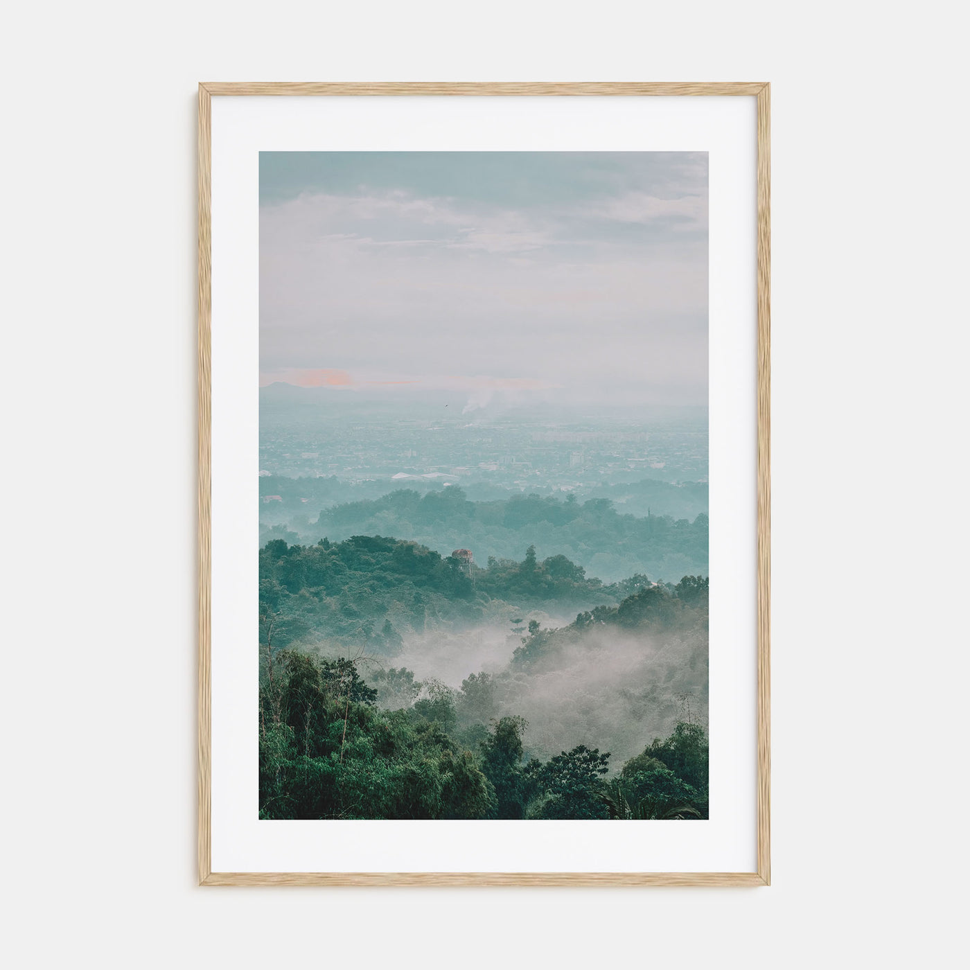 Cloudy Forest Photo Color Poster