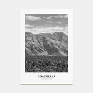 Coachella Portrait B&W Poster