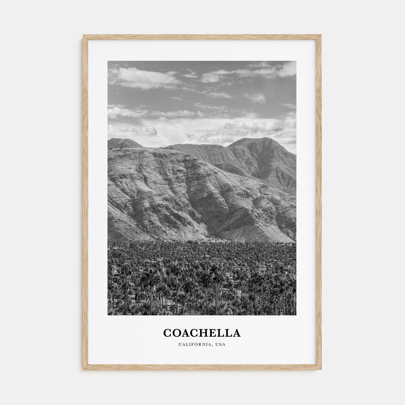 Coachella Portrait B&W Poster