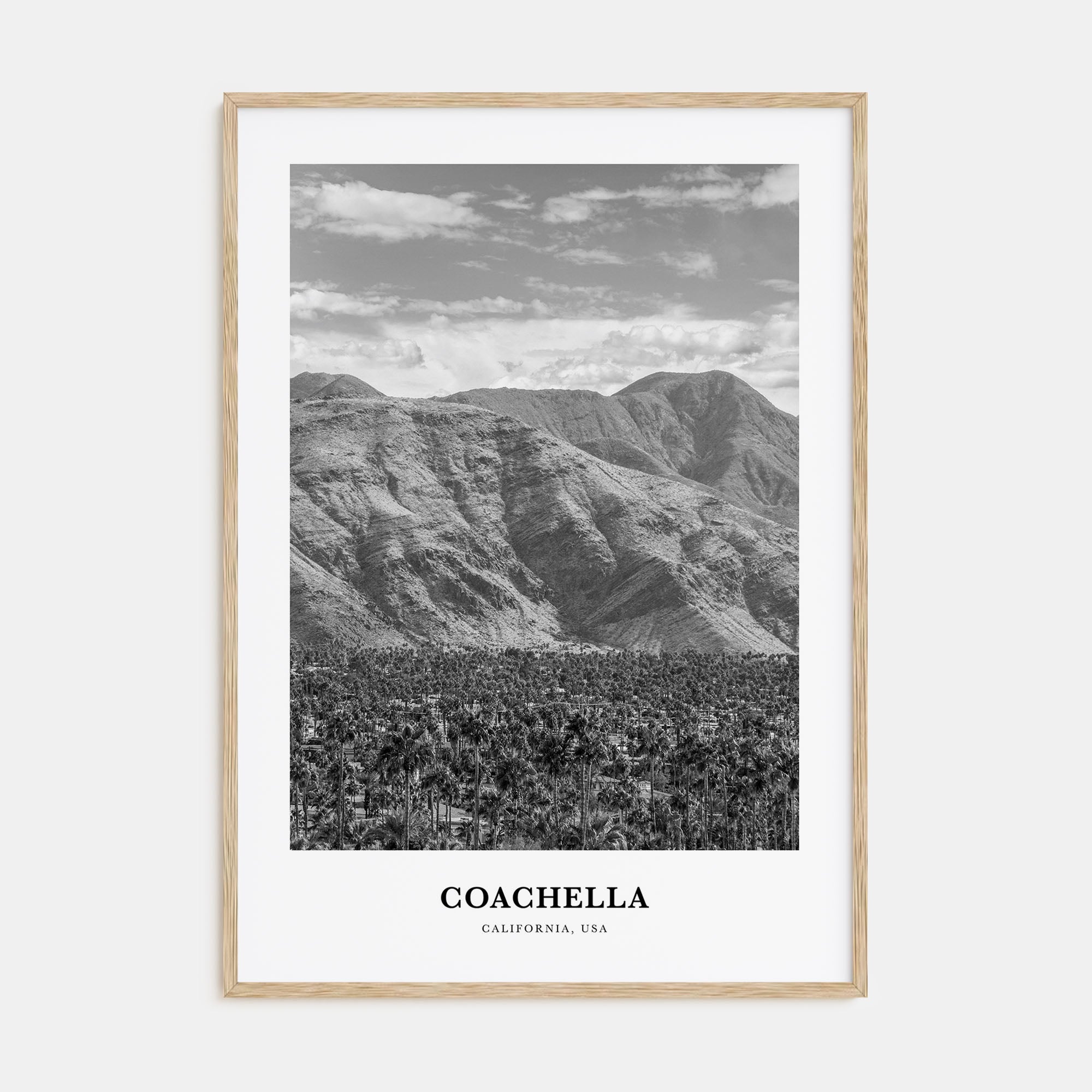 Coachella Portrait B&W Poster