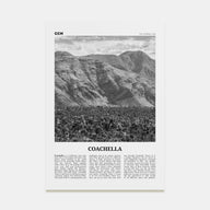 Coachella Travel B&W Poster
