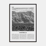 Coachella Travel B&W Poster