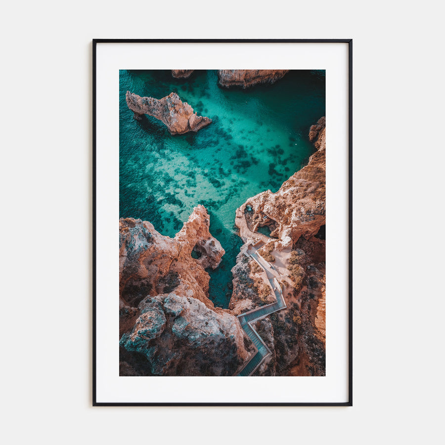Coastline Stairway Photo Color Poster