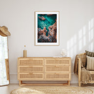 Coastline Stairway Photo Color Poster