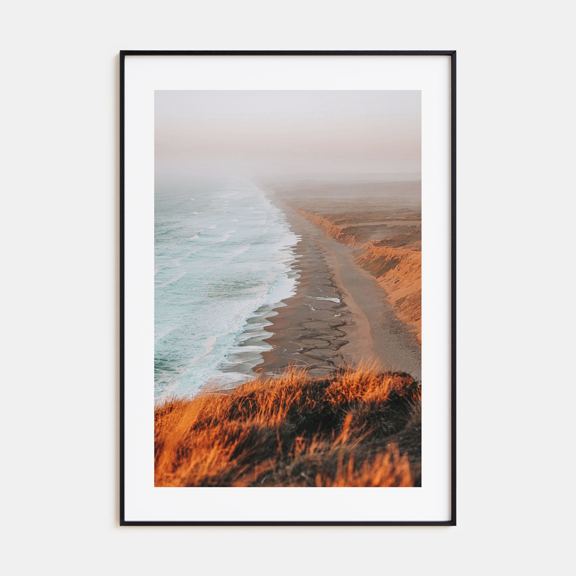 Coastline Waves Photo Color No 1 Poster