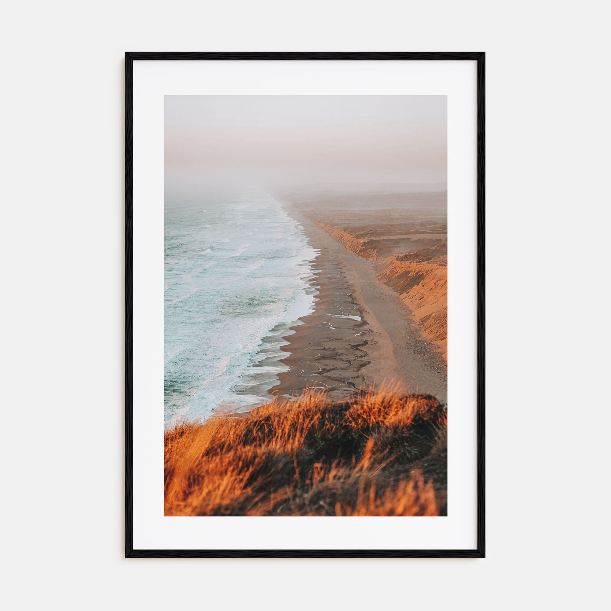 Coastline Waves Photo Color No 1 Poster