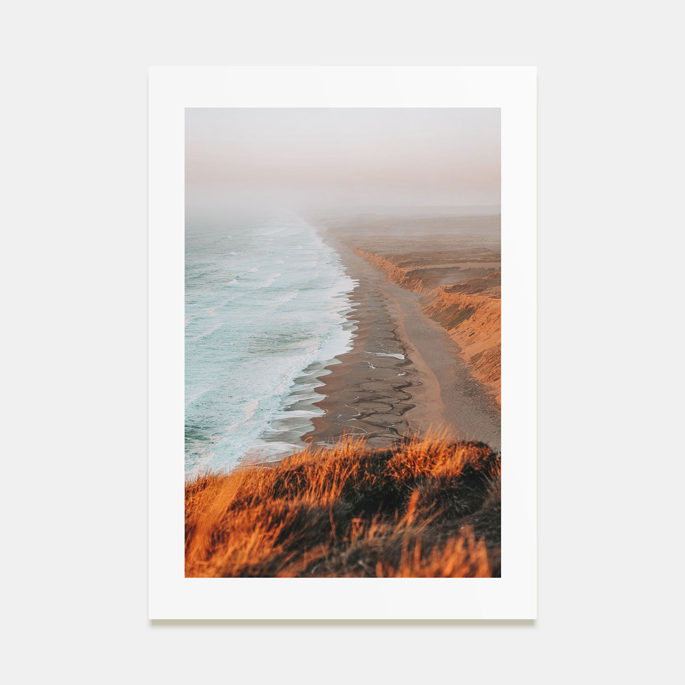 Coastline Waves Photo Color No 1 Poster