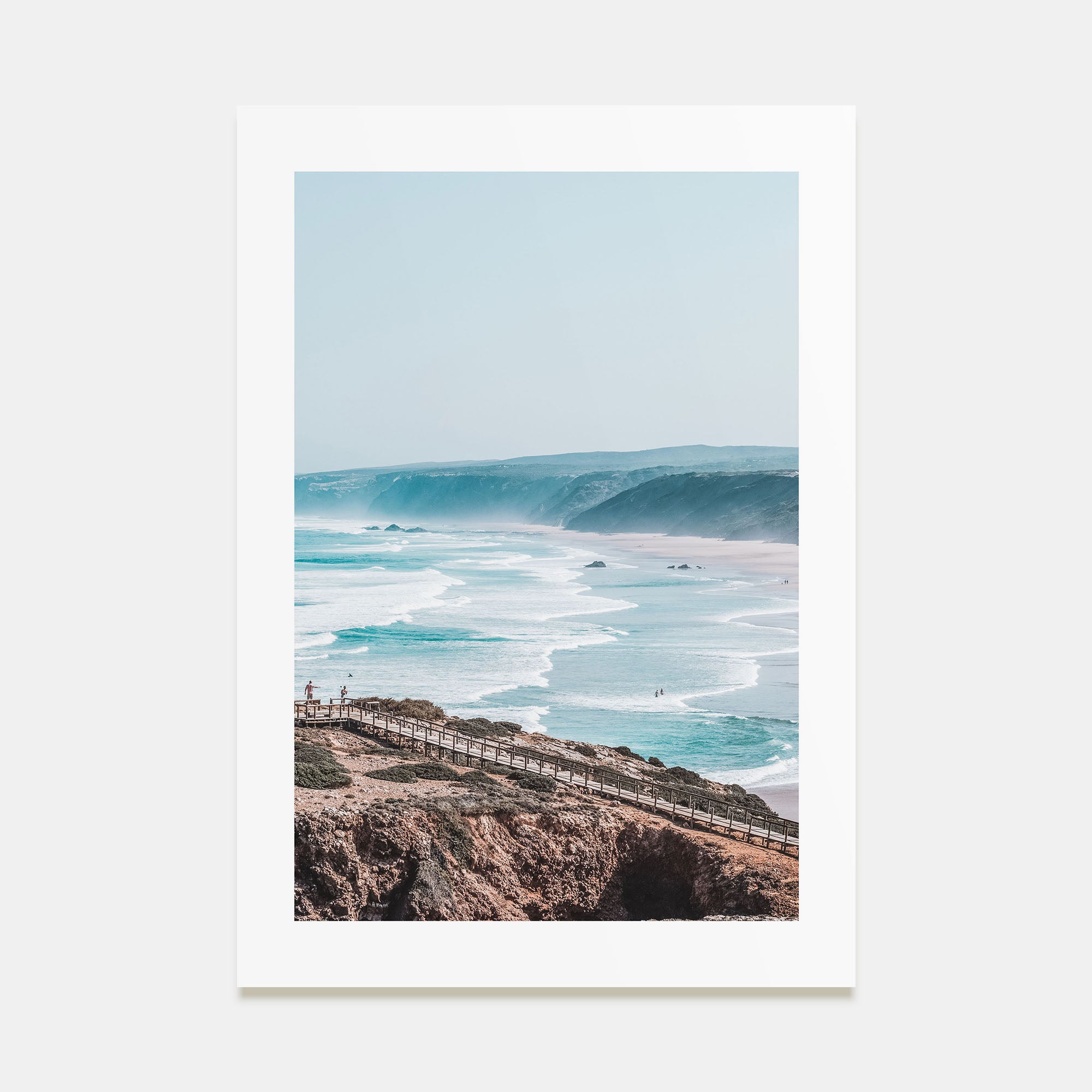 Coastline Waves Photo Color No 2 Poster